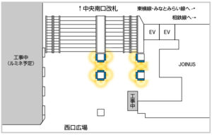 Ｊ･ＡＤビジョン ＪＲ横浜タワーアトリウム_配置図
