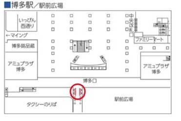 博多駅デジタルプリズム4配置図