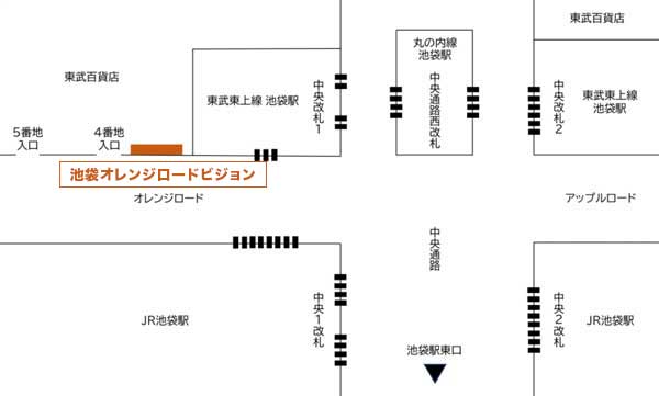 池袋オレンジロードビジョン配置図